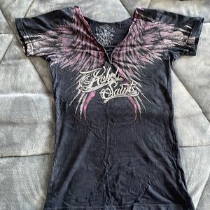 Women’s Rebel Saints top.